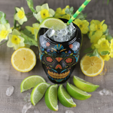 Ceramic Day of the Dead Skull Tiki Mug 19.25oz / 550ml